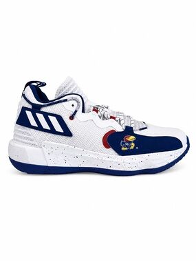 Size 15 - Adidas Dame 7 EXTPLY Kansas Jayhawks PE Basketball Shoes - (GX3460)